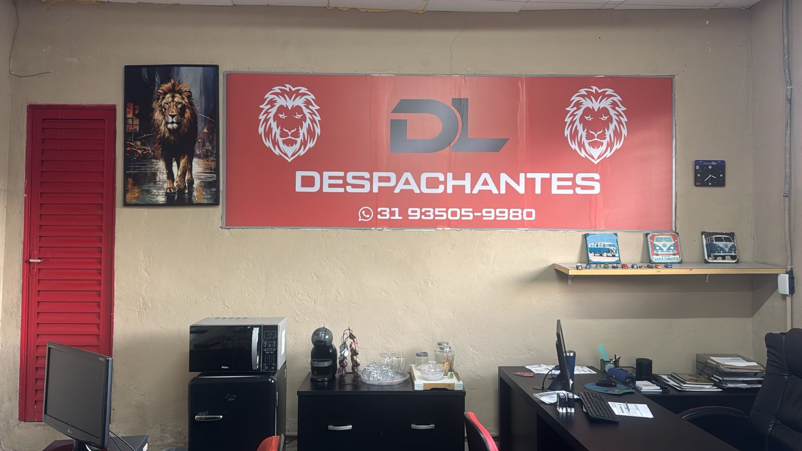 Banner DL Despachantes — escritório